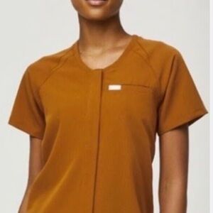 FIGS Atlantic Fall Catarina Tela button down medium scrub top *rare*